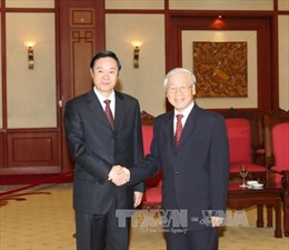 Tổng Bí thư Nguyễn Phú Trọng tiếp Đoàn đại biểu Đảng Cộng sản Trung Quốc 